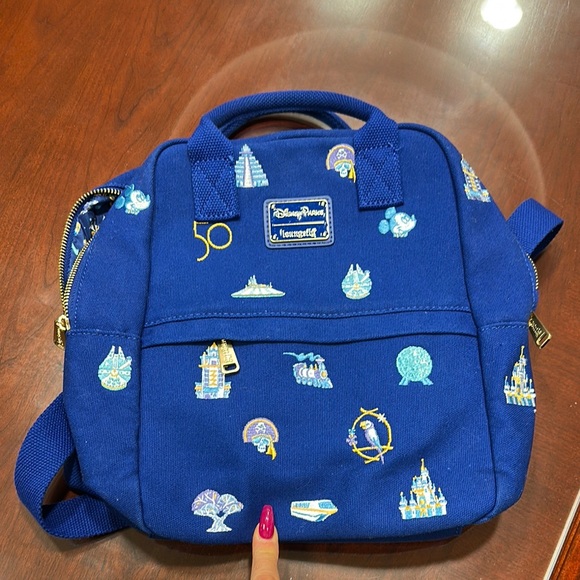 50th Anniversary Blue Disney Parks Loungefly Backpack